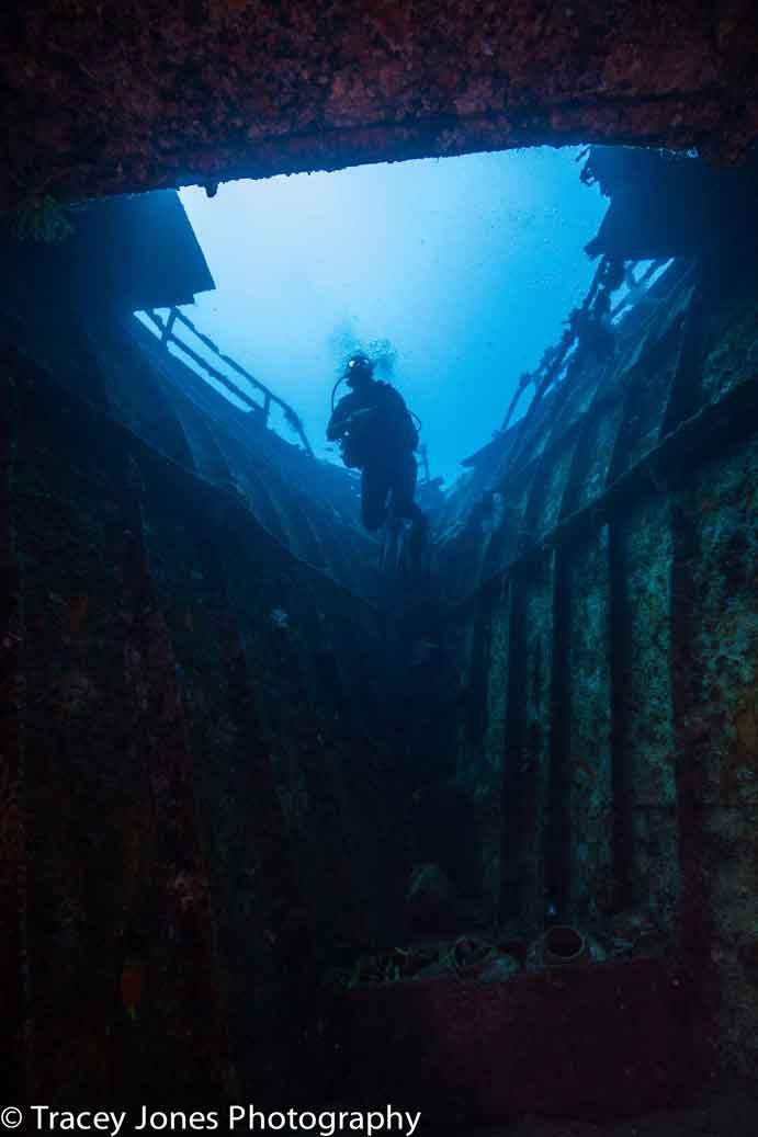 Unravel the mysteries of Bali's wrecks, WWII or artificial ones, during your PADI Wreck Diver Specialty course.