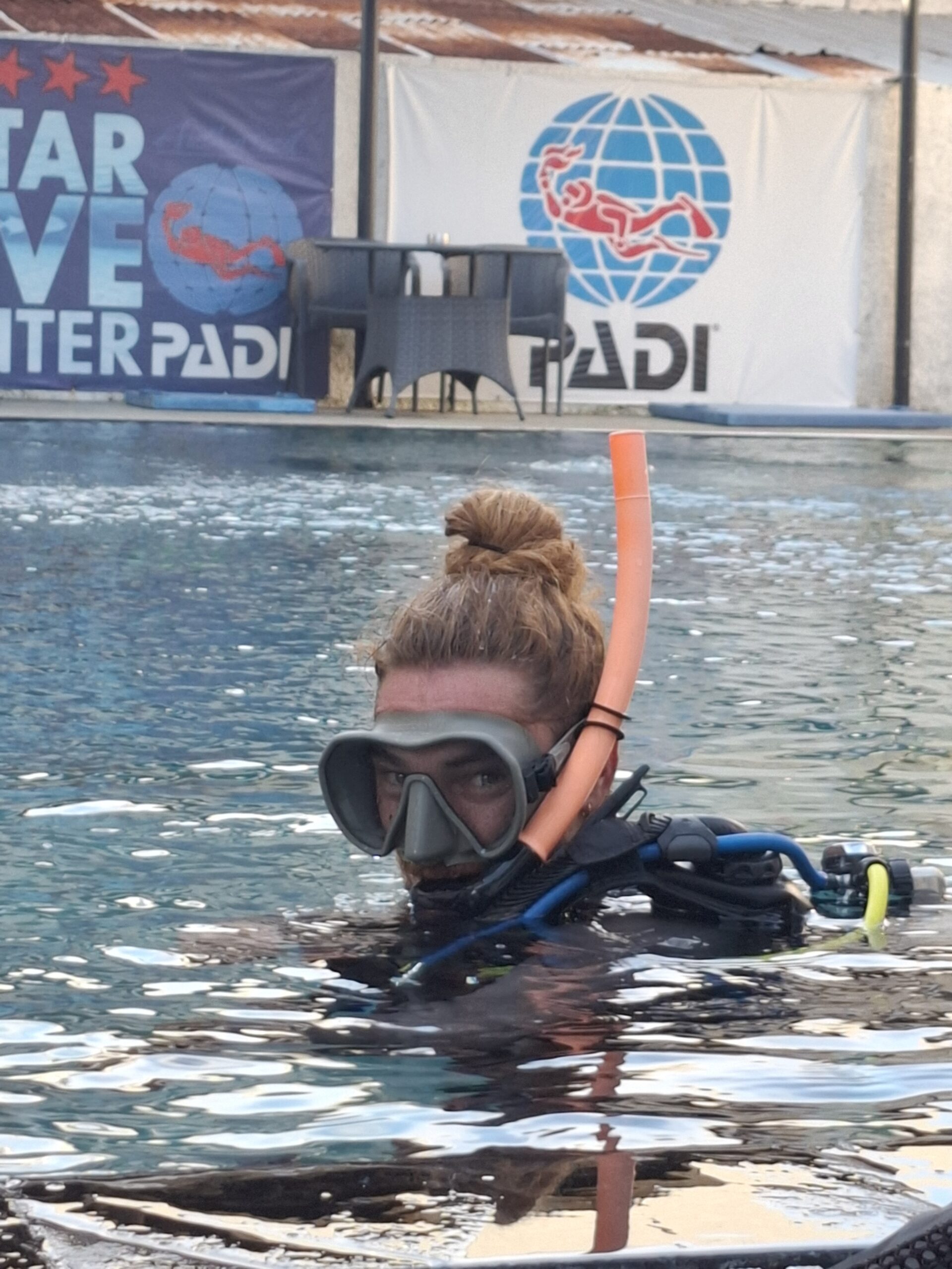 Learning how to guide and evaluate future instructors starts with precise, controlled confined water training.