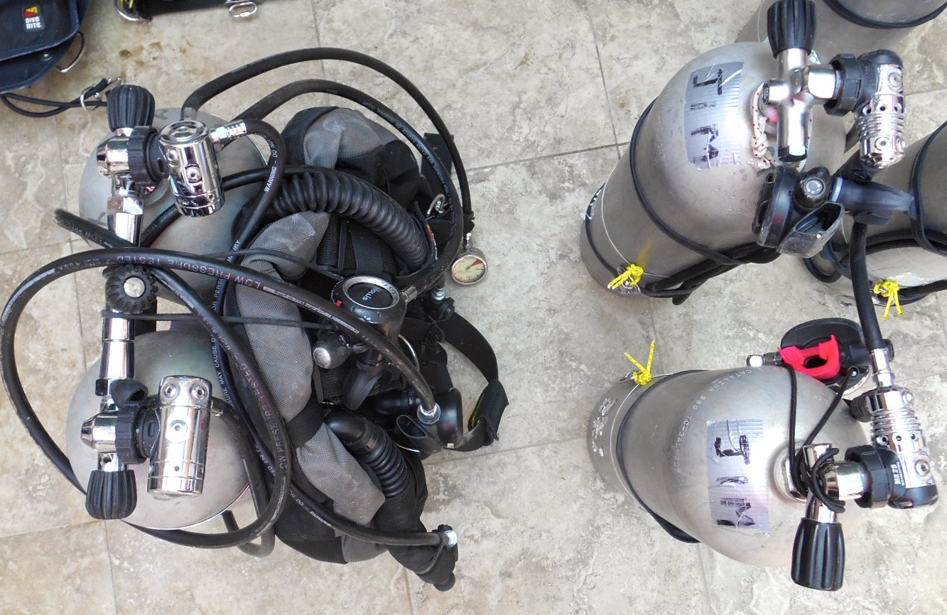 Detailed equipment preparation is essential for success in advanced PADI Tec 50 training with Bali Diversity.