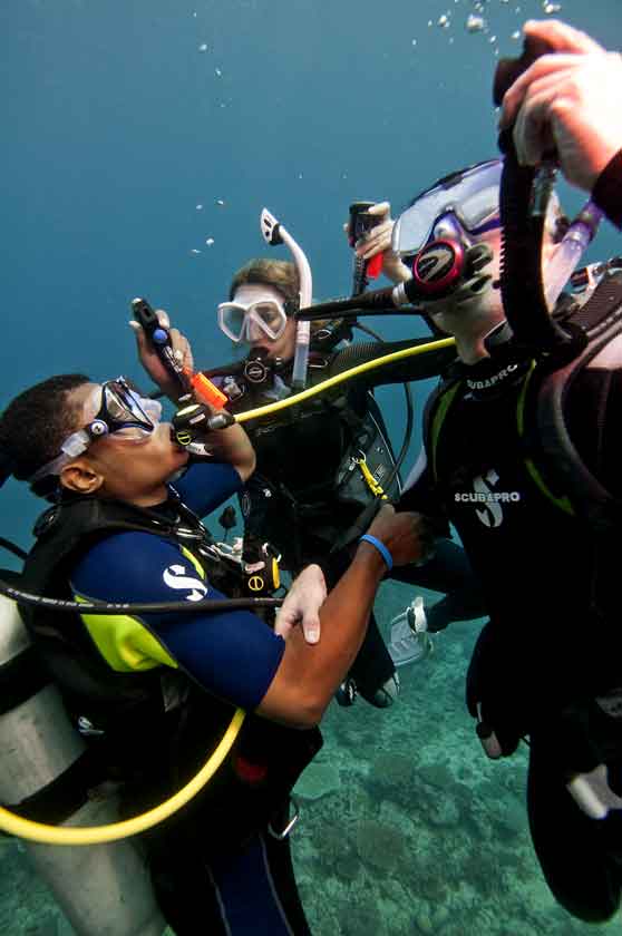 Build real teaching confidence in open water as you deliver skills under expert guidance at Bali Diversity.